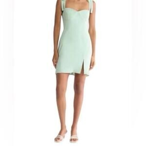 WAYF Mint Green Mini Dress - Size Large